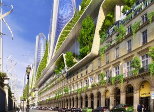 Callebaut a imaginé la rue de Rivoli (Paris, Smart City, 2050)